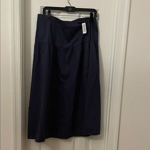 Old Navy Dark Blue Midi Skirt